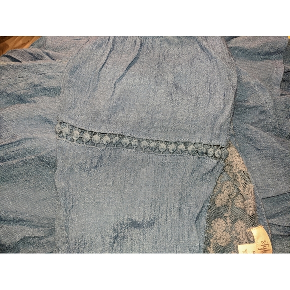 Style & Company Blue Boho Blouse Size XL - Picture 4 of 7